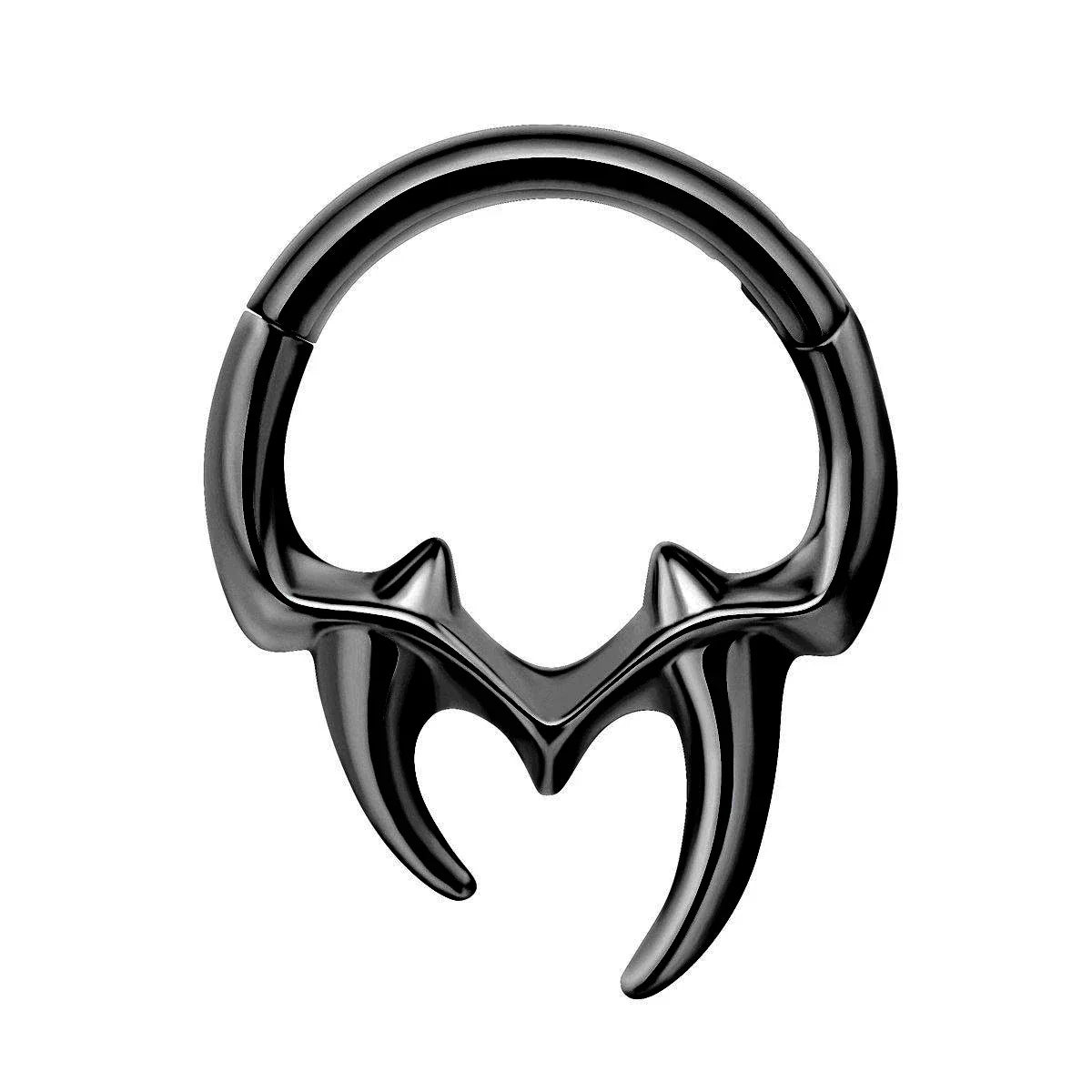16G Vine Septum Nose Ring Piercing Hinged Clicker 316L Stainless Steel Daith Clicker Helix Cartilage Earring Chain BodyJewelry Vera Lux