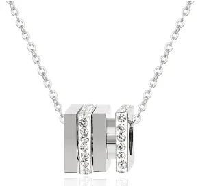 Stainless Steel Vintage Textured Delicate Necklace Vera Lux