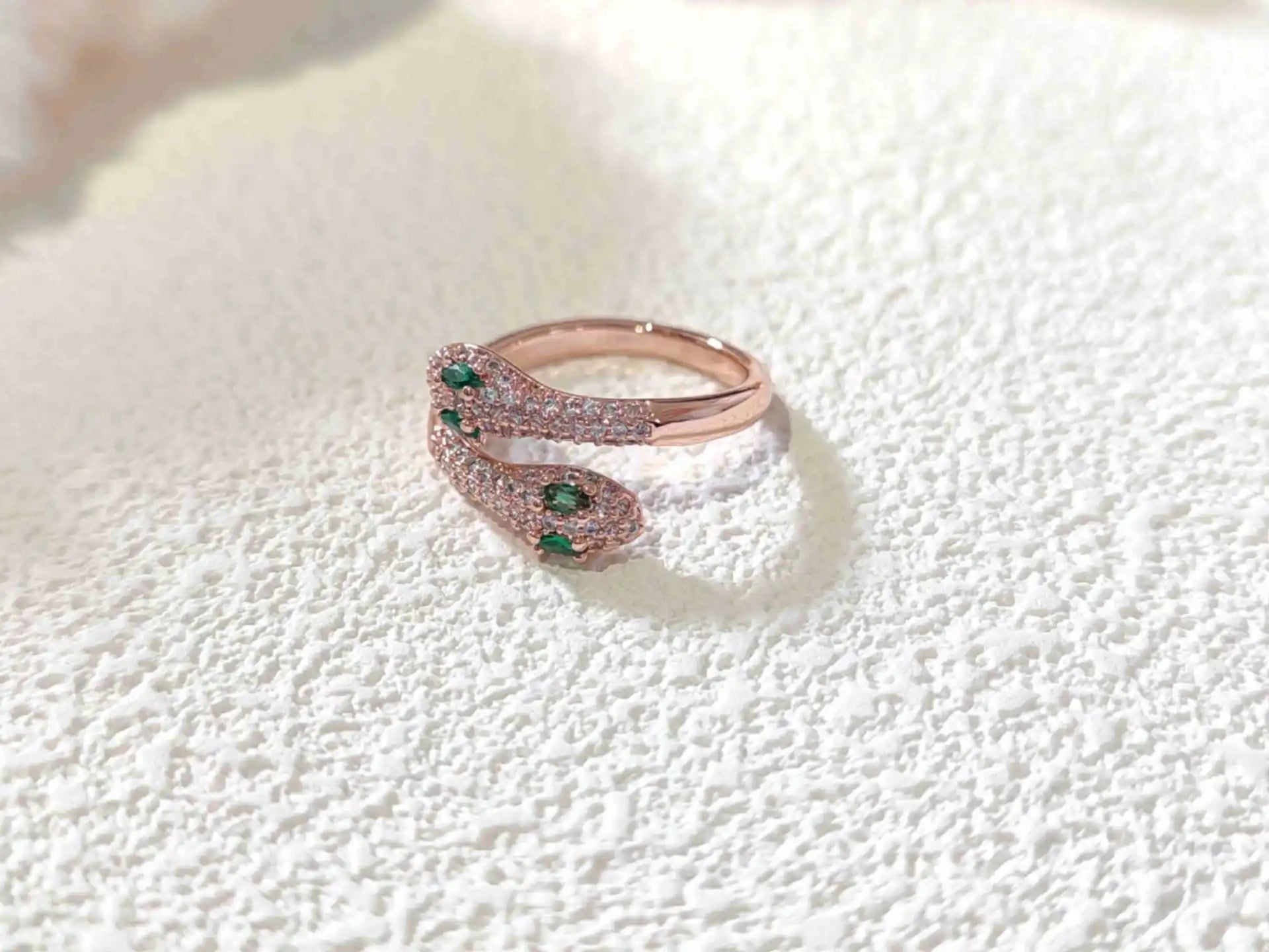 925 Sterling Silver Snake Zircon Rings For Women Wedding Luxury Jewelry Wholesale Dropshipping Vera Lux