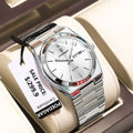 POEDAGAR Luxury Business Man Wristwatch Waterproof Luminous Stainless Steel Men Watch Date Week Fashion Quartz Men's Watches+Box Vera Lux