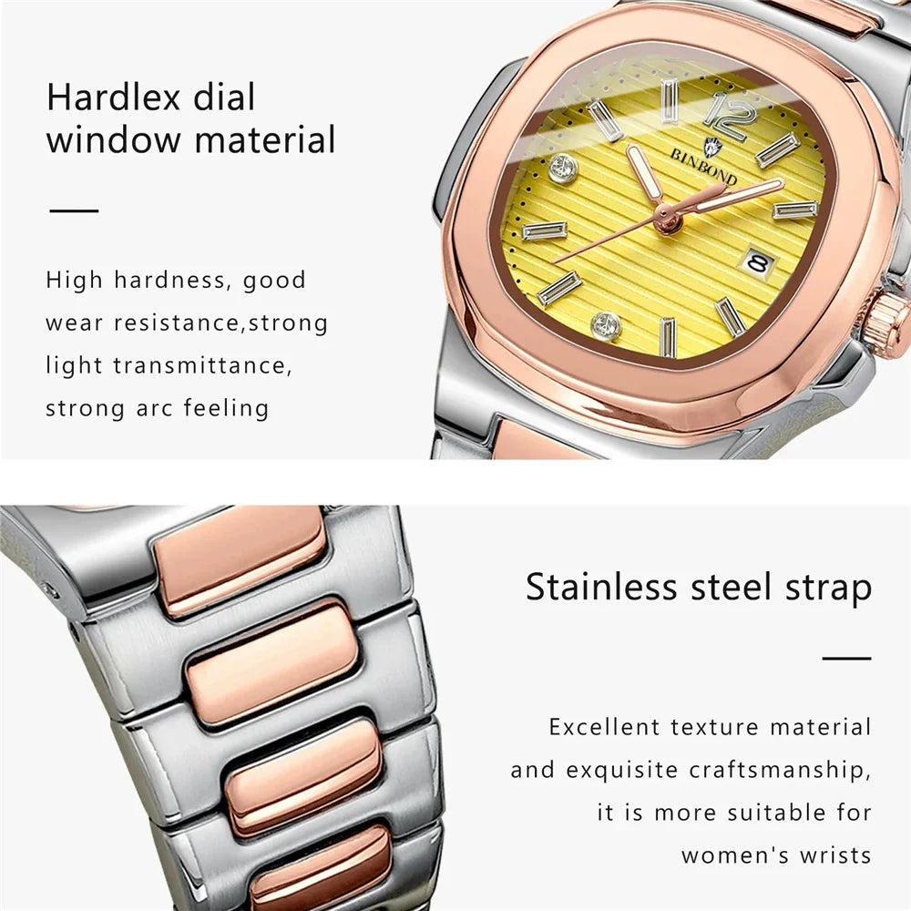 31mm New Digital Fashion Quartz Wristwatches Ladies Watches For Woman Luxury Small Gold Diamond Watch Women Clock Reloj Muje Vera Lux