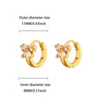 Luxury Zircon Hoop Earrings for Women Gold Color Stainless Steel Butterfly Heart Snake Earring Fashion Party Wedding Jewelry Gif Vera Lux