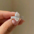 925 Sterling Silver Fashion Classic Marquise Zircon Ring For Women Engagement Wedding Luxury High Quality Fine Jewelry Hot Sales Vera Lux