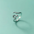 925 Sterling Silver Snake Adjustable Rings For Women Engagement Wedding Jewelry Gift Female   Jewellery Vera Lux