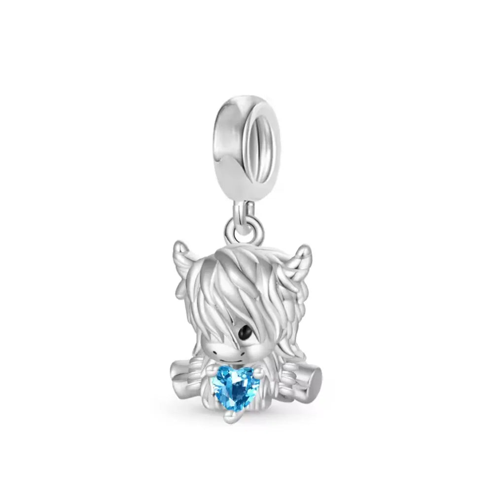2026 925 Silver Flower, Butterfly, Highland Cow, Motorcycle Pendant Fit European Original Bracelet DIY Jewelry Exquisite Jewelry Vera Lux