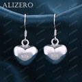 ALIZERO 18K Gold Heart Earrings For Women Wedding Party Gifts Fashion Jewelry Wholesale 925 Sterling Silver Drop Earring Vera Lux