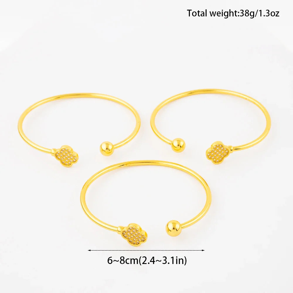 New Design Classic Luxury Stainless Steel Shiny Zircon Clover Bracelets Elegant Temperament For Women's Daily Wear Jewelry Gifts Vera Lux