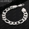 ALIZERO 925 Sterling Silver Bracelet 4/6/8/10/12mm Chain Bracelets For Men Women Fashion Party Fine Jewelry Wholesale Vera Lux