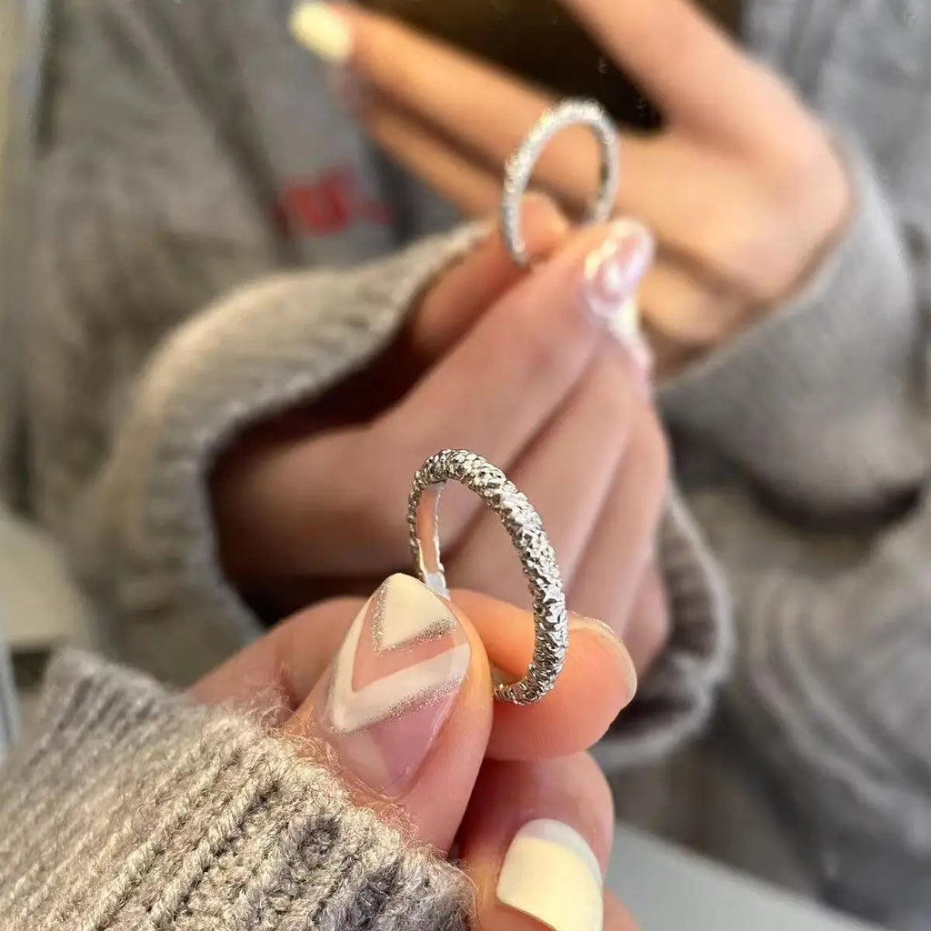 925 Sterling Silver Irregular Rings For Women Wedding Vintage Luxury Fine Jewelry Accessories Wholesale Jewellery Money 925 Vera Lux