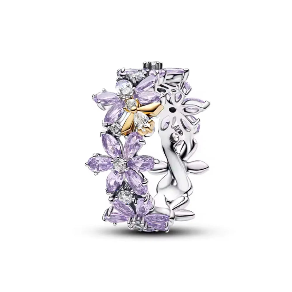 2026 Hot Selling 925 Sterling Silver Heart-Shaped Butterfly Flower Ring, Exquisite and Charming Jewelry Gift for European Women Vera Lux