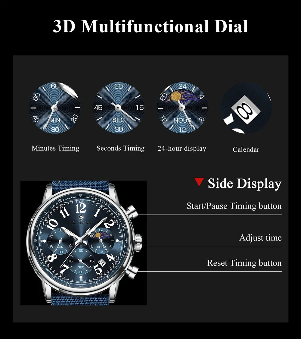New Sports Canvas Luxury Digital Watch Men Fashion Quartz Wristwatches Gifts For Man Automatic Watches Mens Clock Cadeau Homme Vera Lux