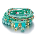 8Pcs Boho Colorful Rice Beads Bracelet Set For Women Summer Elastic  Beaded Chain Bangle Girls Fashion Jewelry Accessories Vera Lux