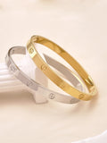 18K gold-plated stainless steel non fading gold bracelet - durable and fashionable jewelry accessory, suitable for holiday gifts Vera Lux