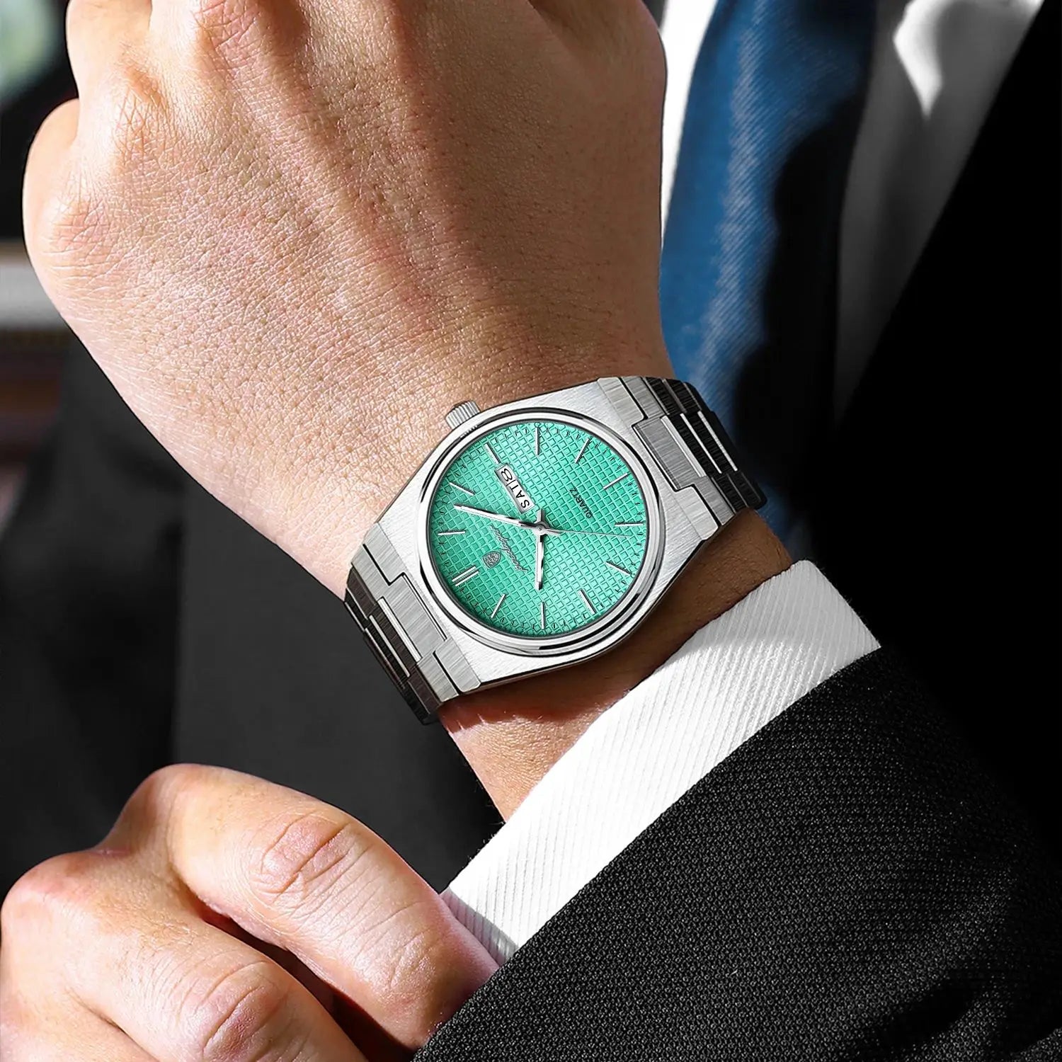 POEDAGAR Top Business Man Watch Luminous Waterproof Stainless Steel Men Wristwatch Date Week Quartz Fashion Casual Men's Watches Vera Lux