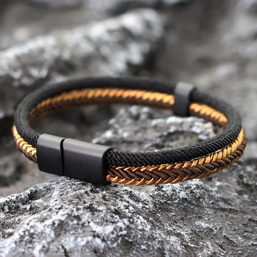 Noter New Personalized Handmade Rope Bracelet For Men Detachable Buckle 4 Colors Grade A Ethnic Fabric Bangle Pulseria Homme Vera Lux