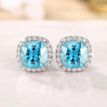 Ne'w Bright White/Yellow/Pink CZ Stud Earrings for Women Fashion Contracted Jewelry High Quality Wedding Engagement Vera Lux