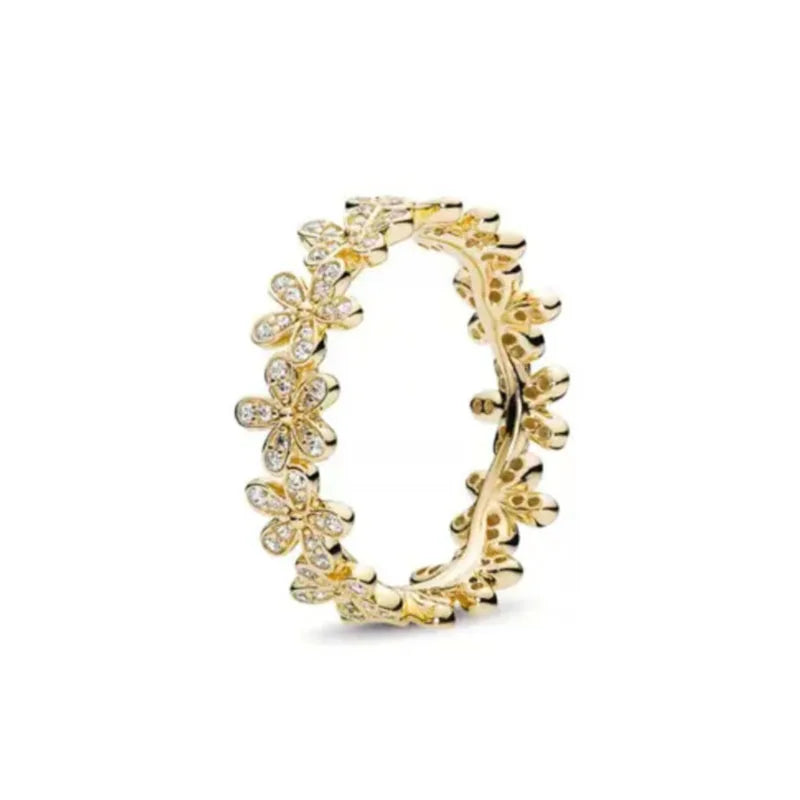 925 Silver Gold Color Heart Stone Rings Ring New Hot Selling Gold Color Rings Suitable For Any Occasion  DIY Birthday Gift Vera Lux