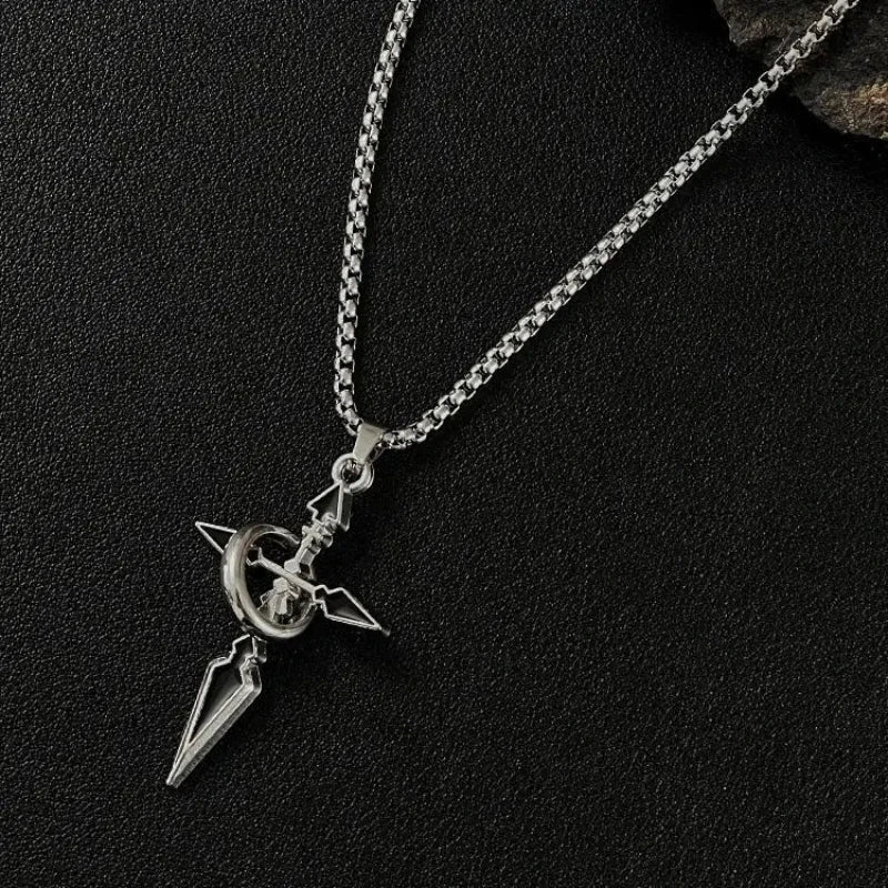 Cross Pendant Men's Necklace Men's Fashion Brand Chain Accessories Men's Fashion Hoodie Pendant Titanium Steel Chain Vera Lux