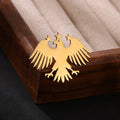 Gold Color Punk Eagle Stars Brooches For Men Women Fashion Geometric Animals Emblem Brooch Stainless Steel Jewelry Birthday Gift Vera Lux