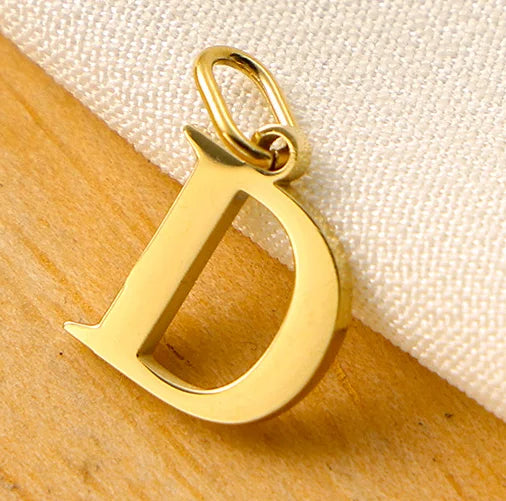 10PCS 26 Letters Stainless Steel Cut Alphabet Pendant for DIY Woman Necklace Ladies Jewelry Accessories Wholesale Dropshipping Vera Lux