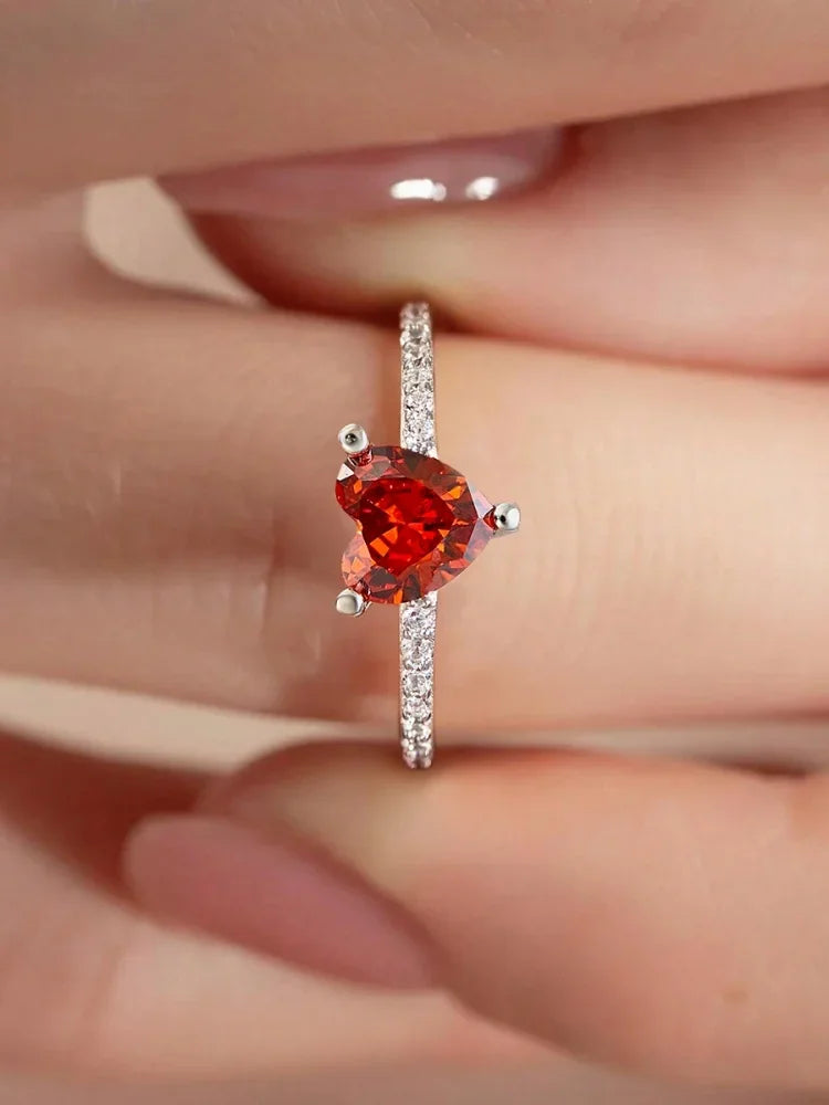 925 Sterling Silve Fashion Delicate Sweet Pink Zircon Ring For Women Anniversary Luxury Personalized High Quality Fine Jewelry Vera Lux