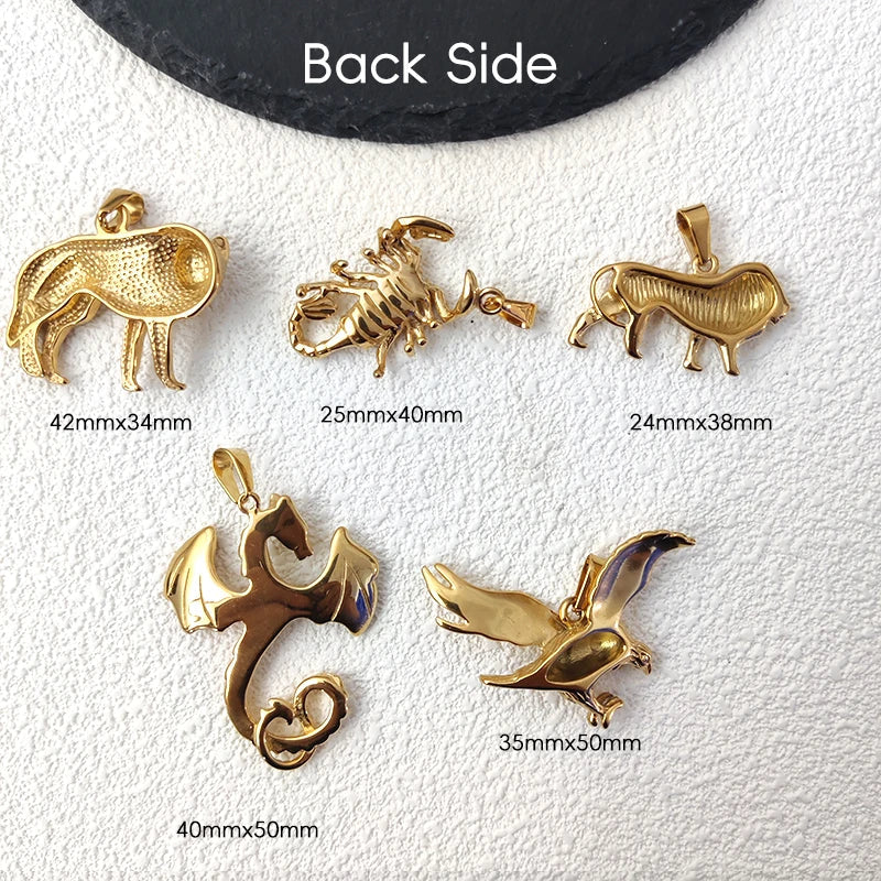 18K Gold Plated Stainless Steel Eagle Pendant, Eye catching, Must - have for Hip Hop Lovers, Suits Nightclubs & Casual Outfits Vera Lux