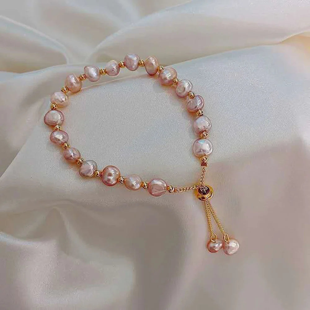 Elegant Pearl Bracelet Baroque Simulated Pearl Women Bracelet Bangles Ladies Fashion Charm Jewelry For Birthday Party Gifts Vera Lux