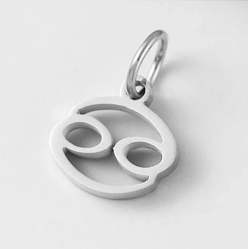 10PCS Stainless Steel Star Zodiac Sign 12 Constellation Pendant Accessories for Necklace Women Man Jewelry Gifts Wholesale Vera Lux
