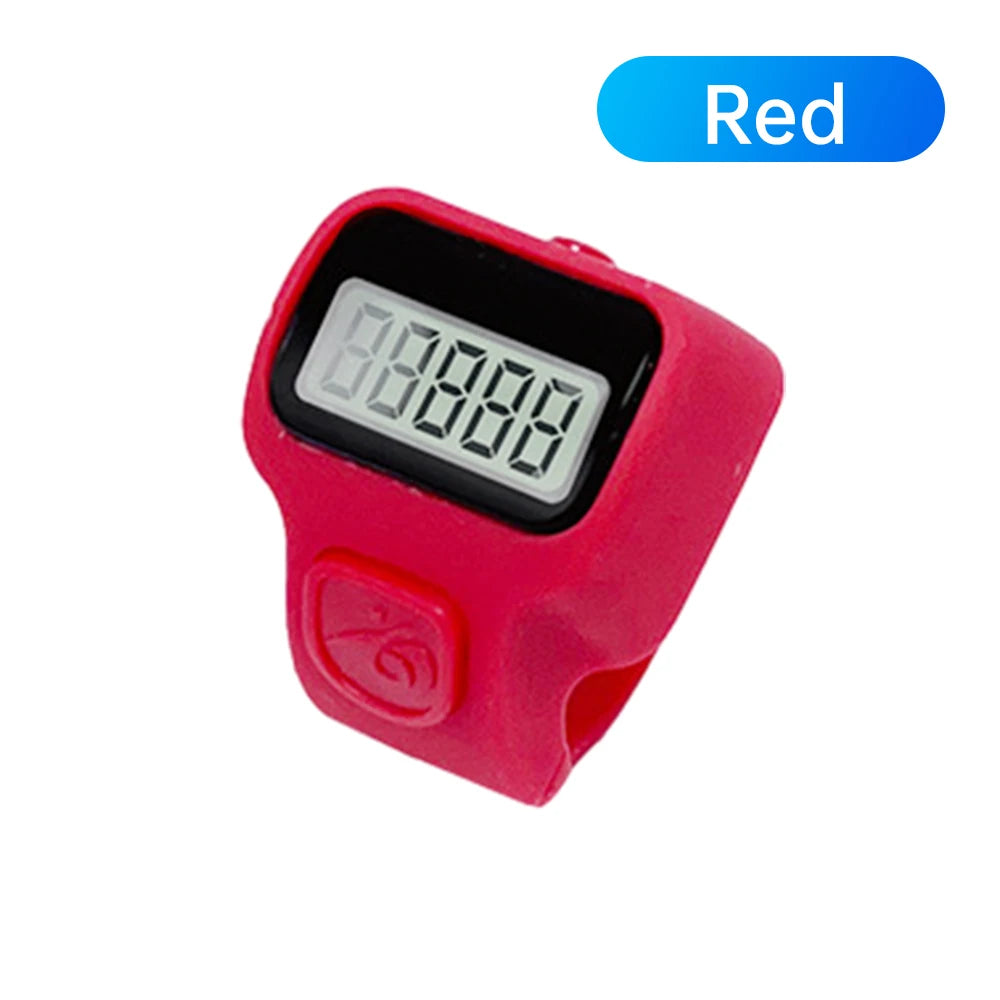 Electronic LED Counter Digital Finger Clicker Handheld Ring Click Lap Counter Event Clicker Finger Counters Golf Lap Counting Whatever the Treasure
