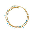 Boho Drops Anklets For Women Gold Color Stainless Steel Anklet Luxury Wedding Aesthetic Jewelry Gift Vera Lux