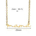 Dainty Mama Necklace Gold Color Stainless Steel Waterproof Choker Mama Letters Nameplate Necklaces Jewelry Gift For Mom And Wife Vera Lux