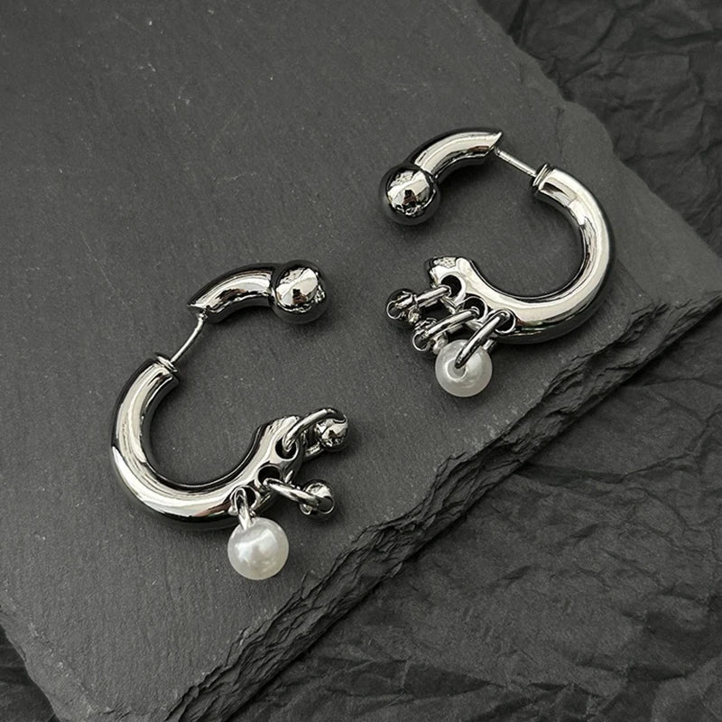 Chic Pearl Pendant Earrings for Women Detachable Before and After Wearing Ins Fashion Women's Earrings Jewelry Accessories Gifts Vera Lux