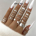 30Pcs Gold Color Knuckle Rings Set For Women Bohemian Geometric Finger Ring Girls Wedding Party Jewelry Gift Vera Lux