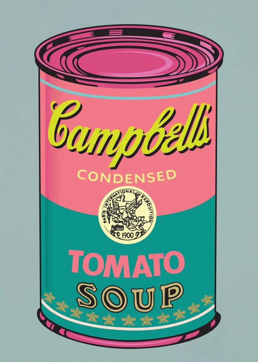 Andy Warhol Pop Art Tomato Soup Poster Canvas Painting Vintage Kitchen Art Aesthetic Decor Home Room Wall Decoration Retro Decor Perfecsy