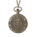 Retro nostalgic classical carved flip cover women men pocket watches necklaces hanging watches quartz suitable for giving gifts Vera Lux