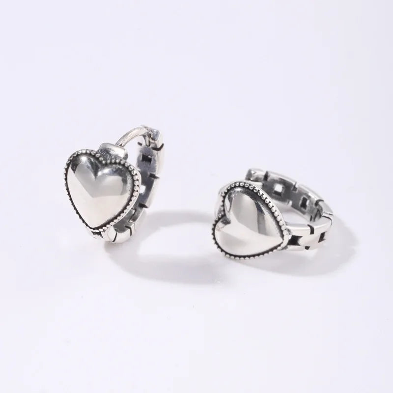 925 Sterling Silver Heart Ring Earrings For Women Wedding Luxury Jewelry Friends Gift Jewellery Free Delivery Argent 925 Vera Lux