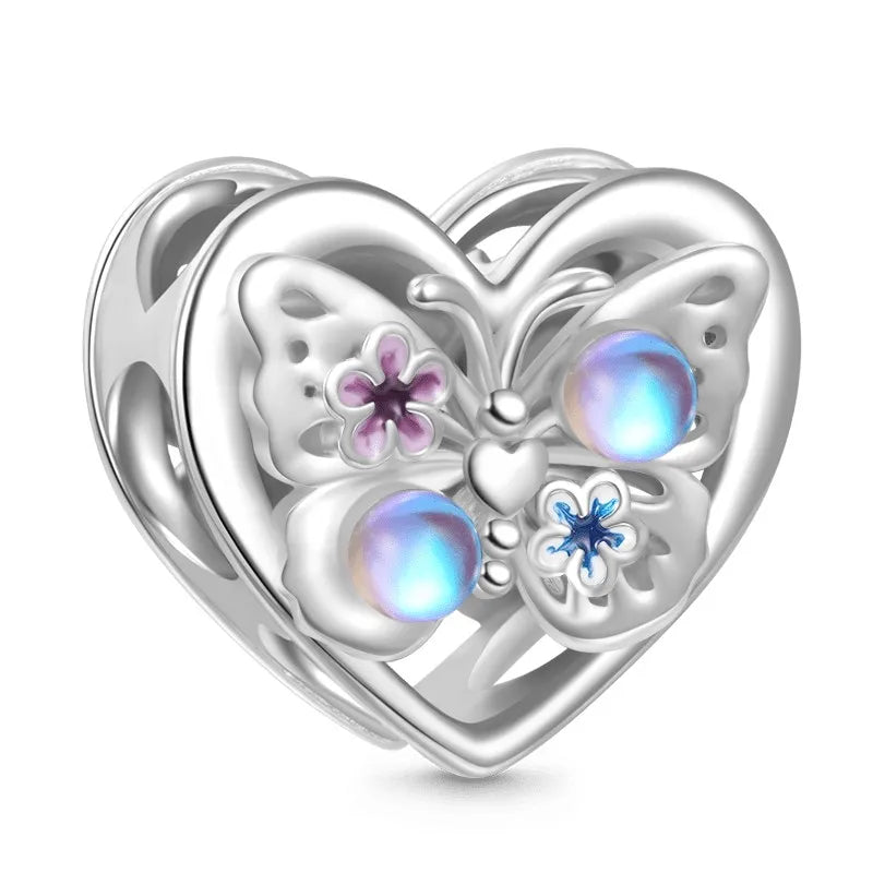 2026 925 Silver Flower, Butterfly, Highland Cow, Motorcycle Pendant Fit European Original Bracelet DIY Jewelry Exquisite Jewelry Vera Lux