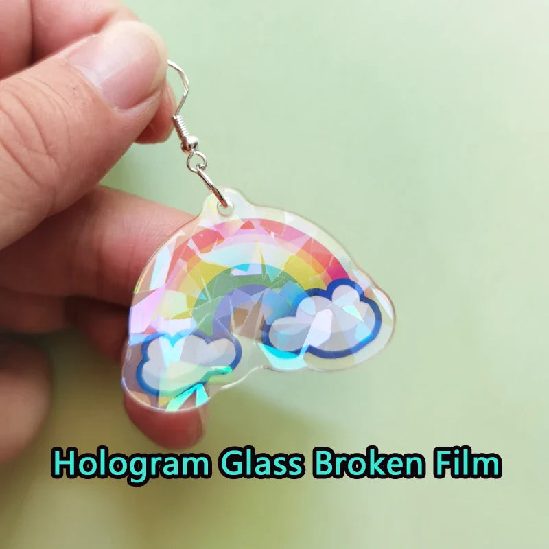 1Pair Custom Earrings Clear Acrylic Accessorie Cartoon Design Customized Anime Charms Personalized Pendientes Earrings For Women Vera Lux