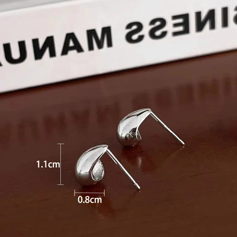 Ventfille 925 Sterling Silver Water Drop Earring for Women Gift Minimalism Versatile Office Trend Jewelry Dropshipping Vera Lux