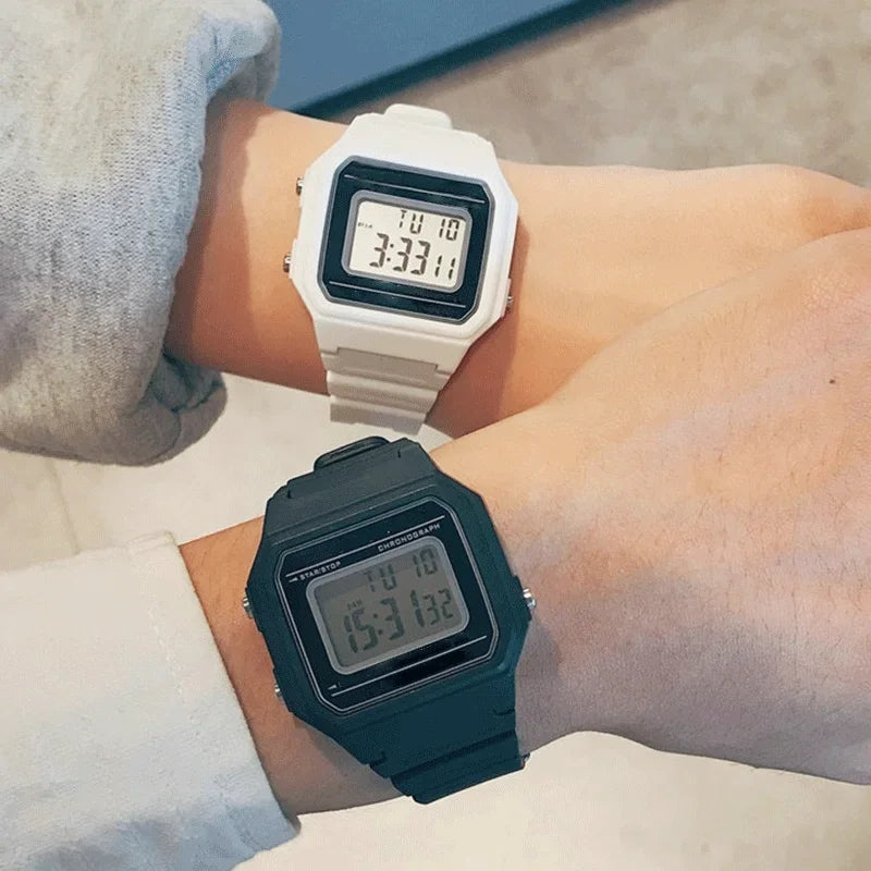 F91W Digital Watches for Men Women LED Electronic Wristwatch Waterproof Sports Military Watch Female Clock Relojes Digitales Vera Lux