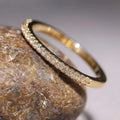 925 Sterling Silver 2mm Fashion Simplicity  Half Full Zircon Stackable Plain Ring For Women Daily Personalized Fine Jewelry Vera Lux