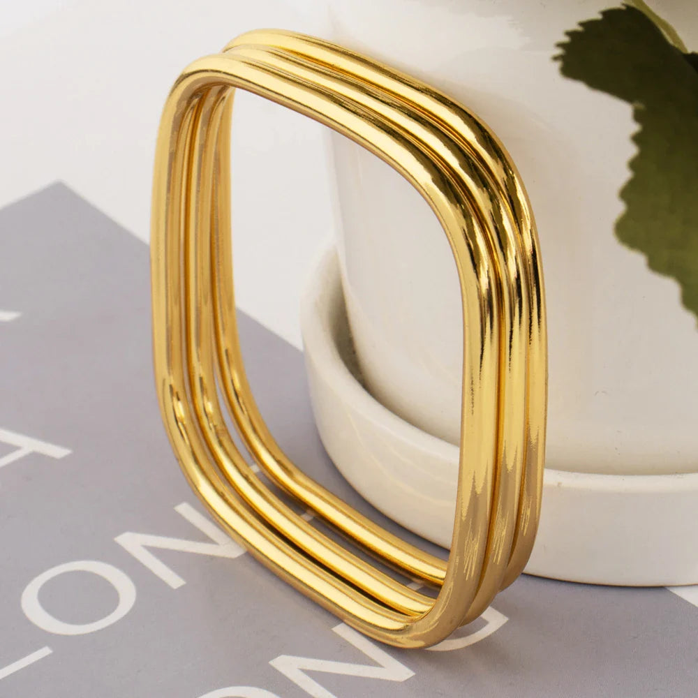 316L stainless steel gold-plated bracelet Fashion Personality Simple Punk Retro Hip-hop High Temperament Bracelet Vera Lux