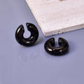02 INS net red with stainless steel thick round tube hollow ear ring ear clip accessories wholesale Vera Lux