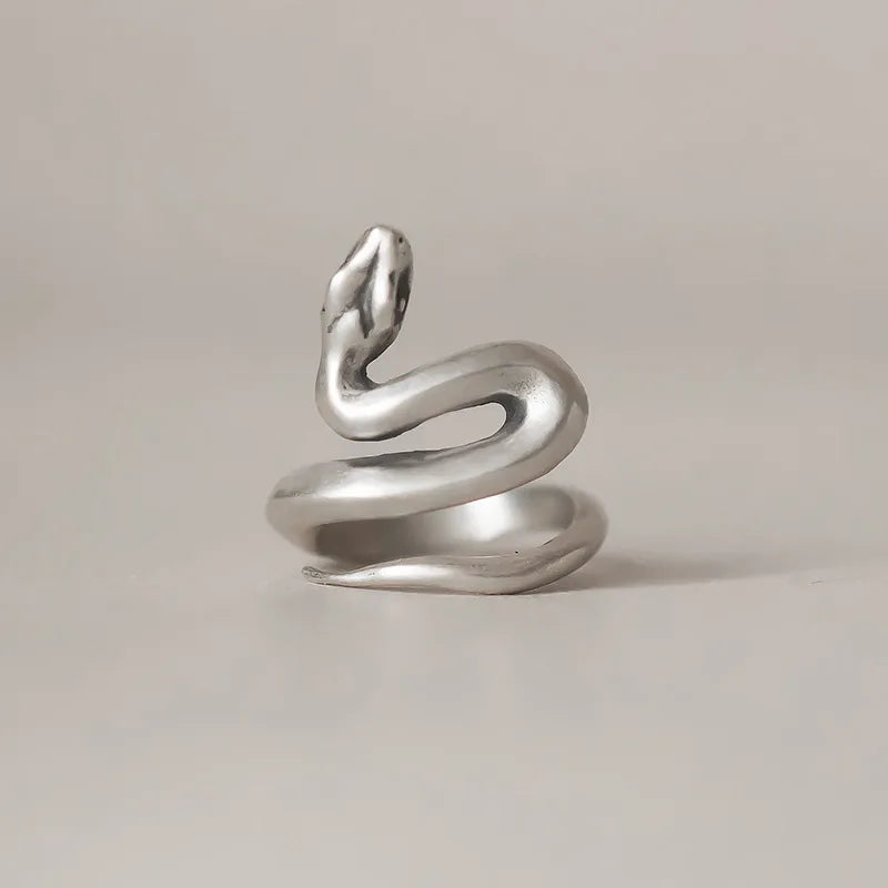 925 Sterling Silver Snake Frosted Adjustable Rings For Women Engagement Jewelry Accessories Wholesale Money 925 Jewellery Vera Lux