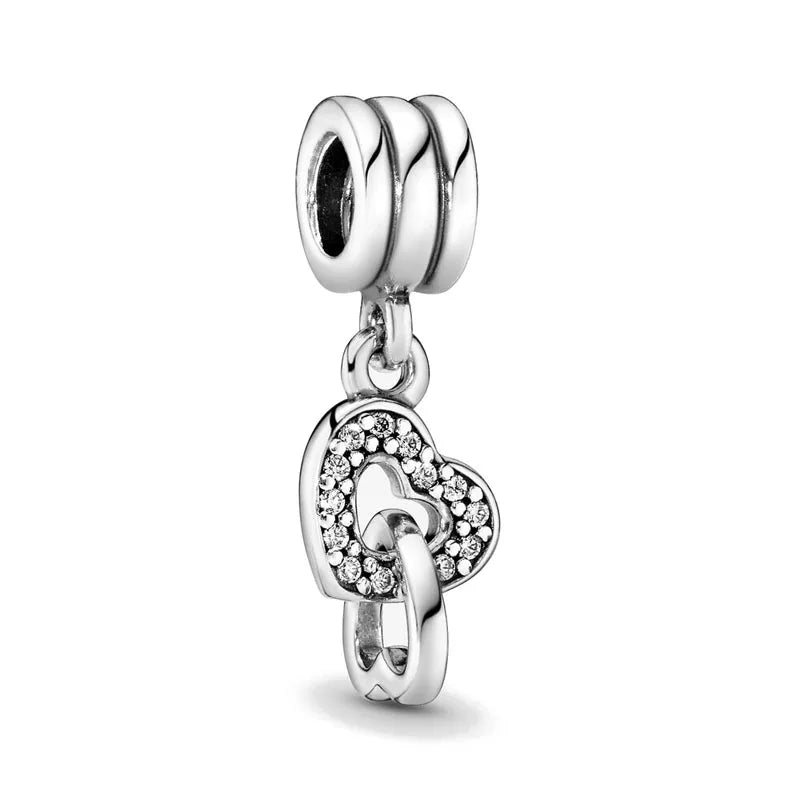 2026 New S925 Silver Robot Cross Digital Pendant, Suitable for Original Bracelets, DIY Accessories, Women's Charm Jewelry Gifts Vera Lux