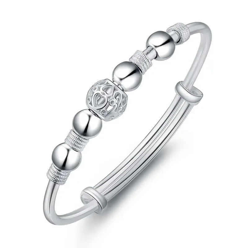 charms 925 sterling silver Luxury lucky Beads bracelets Bangles for women fashion classic party wedding jewelry Adjustable Vera Lux
