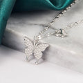 925Silver Butterfly necklace for women in summer, niche, versatile, exquisite, luxurious, high-end, collarbone chain Vera Lux