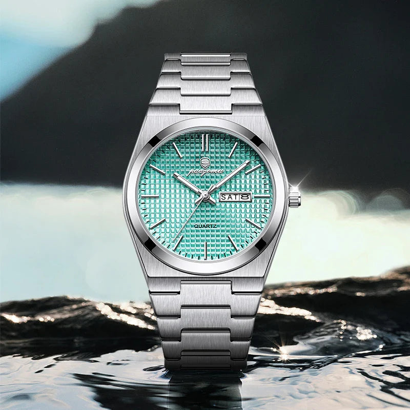PAAZOMU Original Luxury Men Clock Fashion Luminous Waterproof Chronograph Date Watch For Man Leather Quartz Men's Watches Reloj Vera Lux