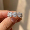 925 Sterling Silve Chic Female Rings Luxury Paved Oval Cubic Zirconia Sweet Women Finger Accessories for Party Fashion Jewelry Vera Lux