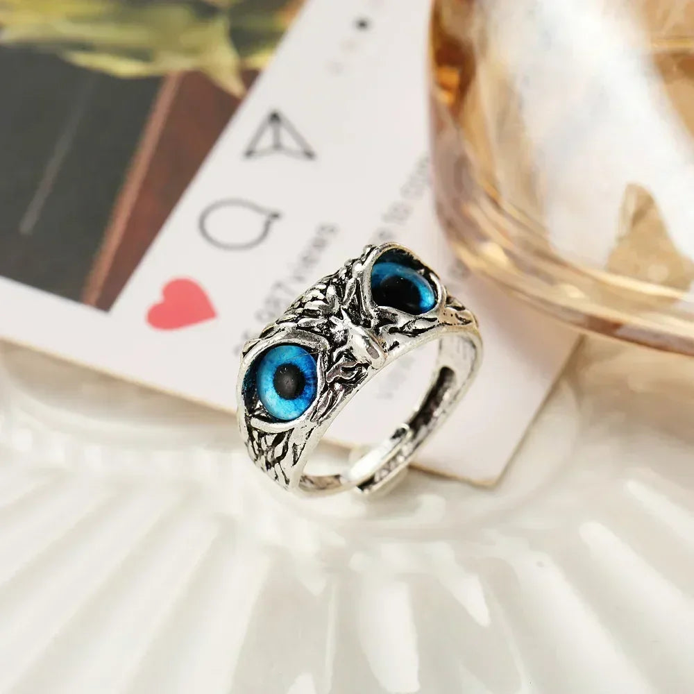 Fashion Charm Vintage Owl Ring for Men Women Cute Animals Owl Youth Gothic Rings Jewelry Accessories Gifts Femstylo